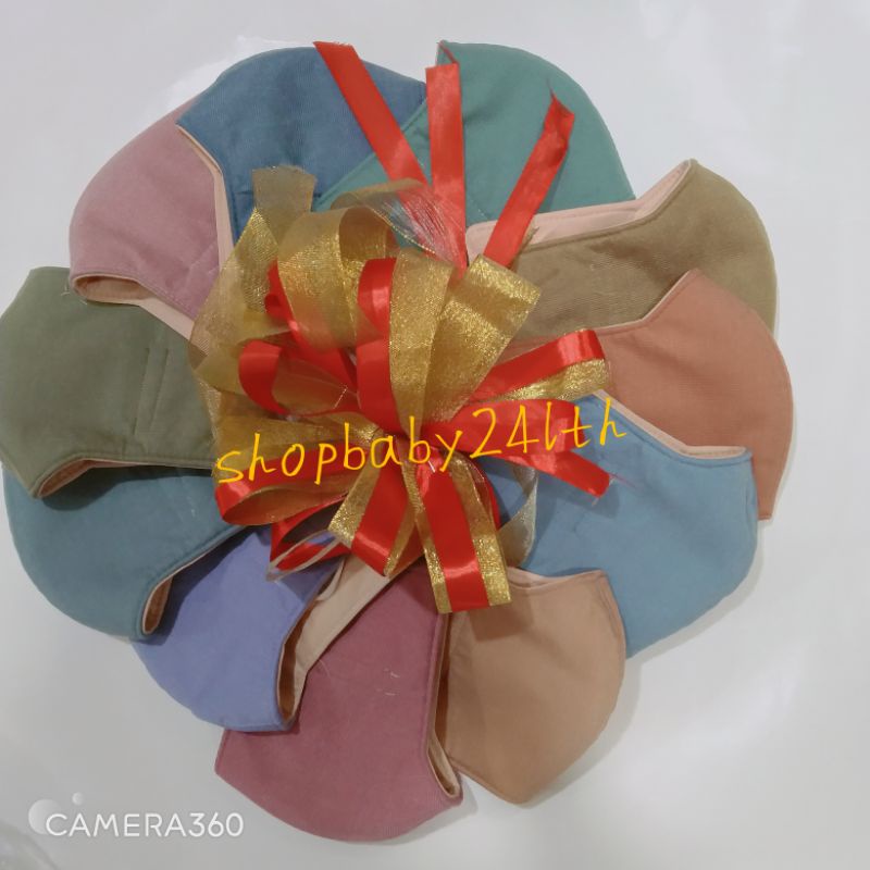 Khẩu trang vải cao cấp 3 lớp màu trơn loại che tai, chống nắng, gió lùa, cam kết hàng đẹp, chất lượng