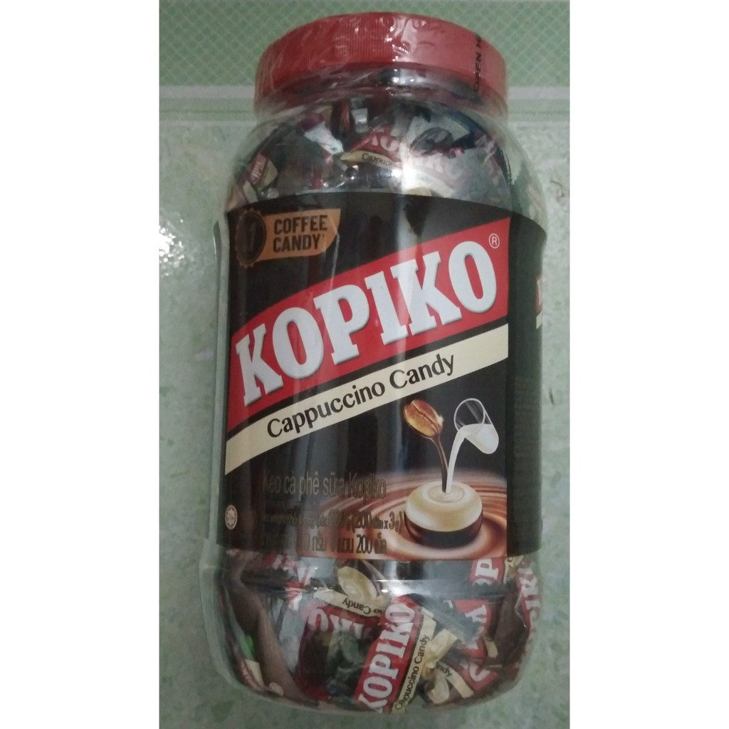 Kẹo Kopiko cà phê sữa hủ 600g