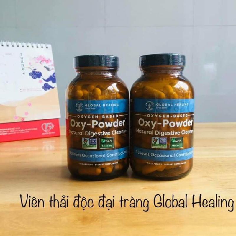 Viên uống thải độc đại tràng Oxy Powder Global Healing 60 viên và 120 viên