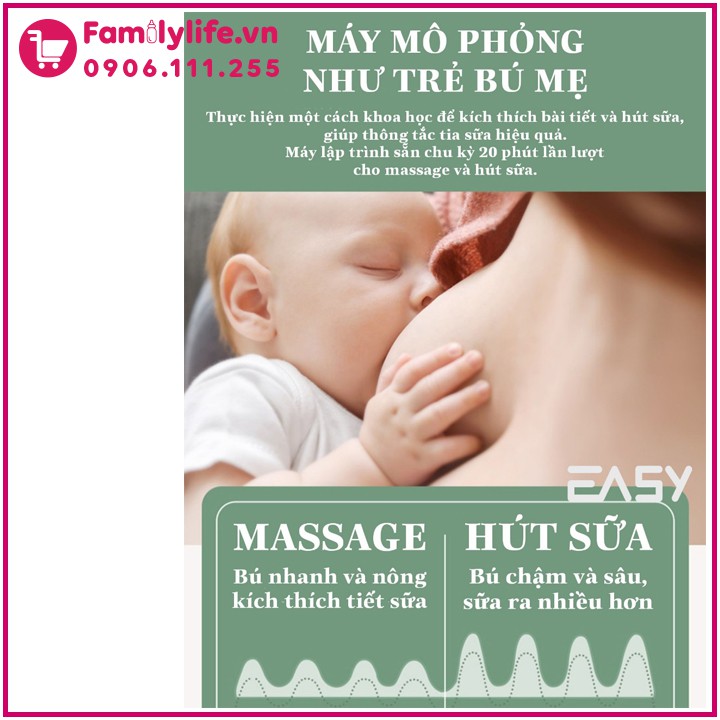 [CHÍNH HÃNG] - Máy Hút Sữa Không Dây EASY S9