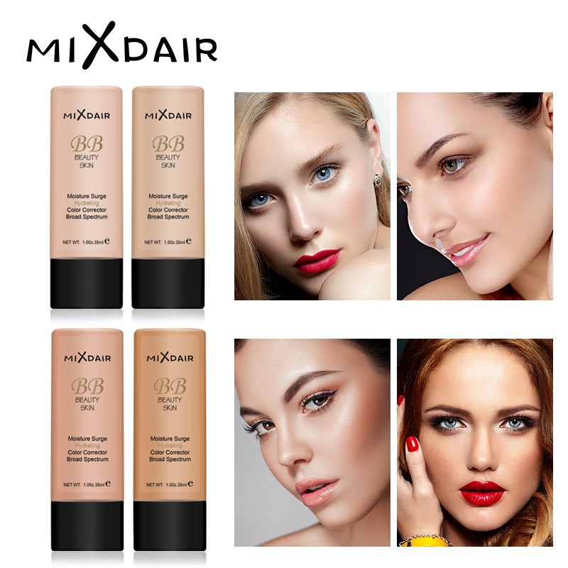 Bộ 3 món kem nền dưỡng ẩm + serum chăm sóc da mặt + bông phấn trang điểm chất lượng cao MIXDAIR | BigBuy360 - bigbuy360.vn