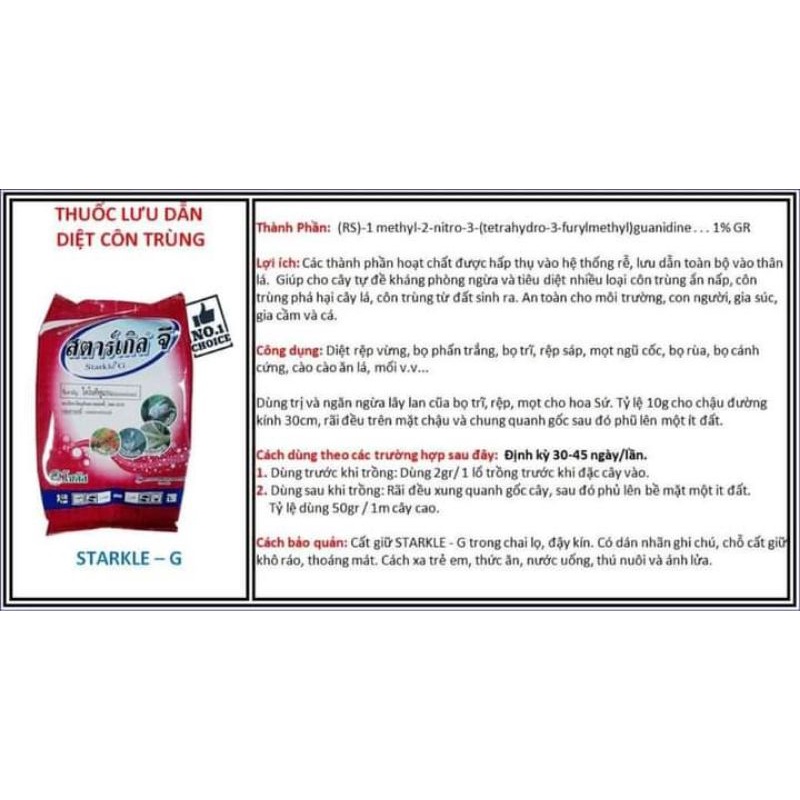 Thuốc Tím Trị Rệp Thái Lan gói 1kg