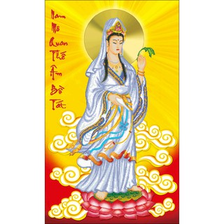 Tranh thêu chữ thập quan thế âm