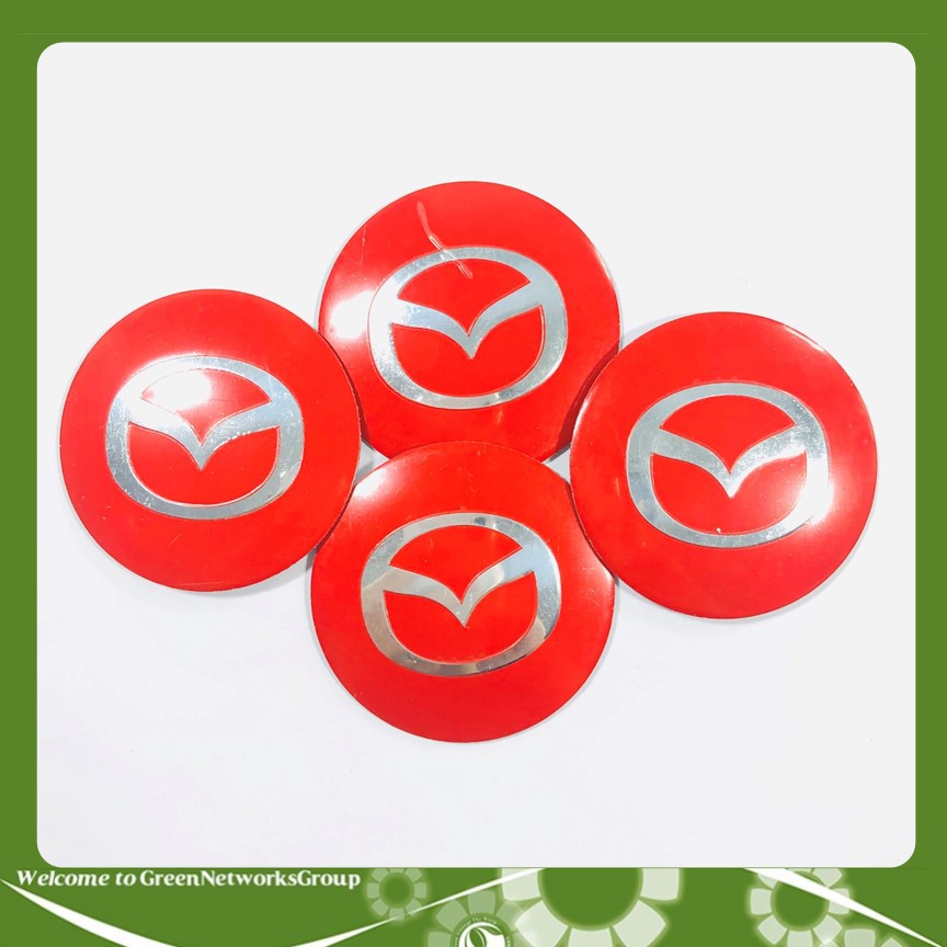 Logo chụp mâm xe hơi (bộ 4 cái) Greennetworks