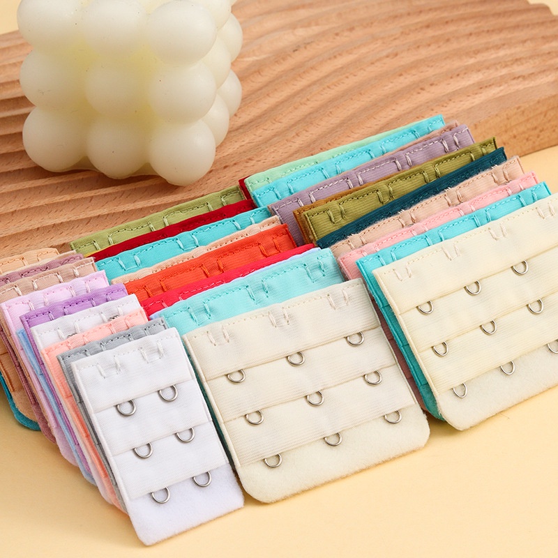 Khóa Nối Dài Dây Áo Ngực 2/3/4 Móc 3 Hàng Nhiều Màu Sắc