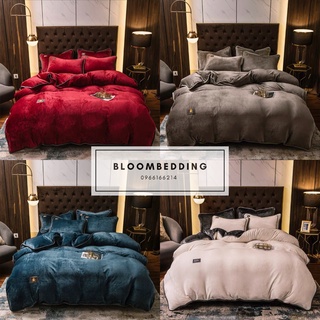 (18 Màu Siêu Sang) Set Chăn Ga Gối Nỉ Nhung Đơn Sắc 4 Món Mềm Mịn - Hàng loại 1
