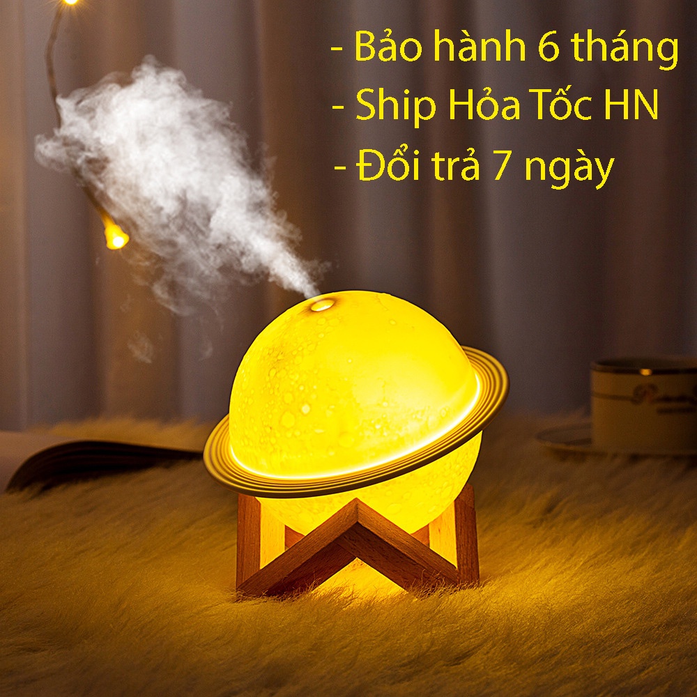 Máy Xông Tinh Dầu Mặt Trăng Thay Đèn Ngủ để bàn Phun Sương Tỏa Hương Thơm Khử Mùi Tạo Ẩm Chống Khô Da.