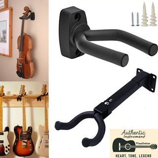 Móc treo đàn guitar, ukulele, violin lõi thép lót đệm đầy đủ ốc vít 👍 móc gắn tường treo đàn guitar 👍 tay treo guitar