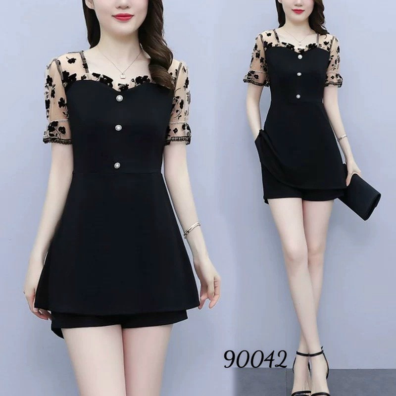 (HCM) SET BỘ PHỐI HOA LƯỚI SIÊU XINH - SANG CHẢNH , TÔN DÁNG SÀNH ĐIỆU CHO CÁC NÀNG KME FASHION