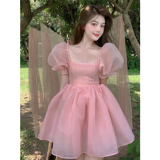 ĐẦM VOAN XỐP TÙNG NHÚN TAY BỒNG CÔNG CHÚA XINH LUNG LINH PU HHP FASHION