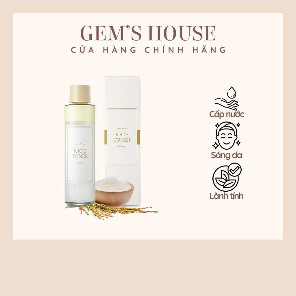 Nước Hoa Hồng Toner Gạo I'm From Rice Toner Làm Sáng Da 150ml (Hàng Chính Hãng)