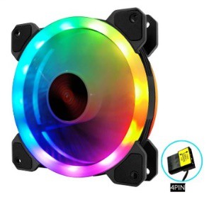 Fan led Case 12cm RGB CoolMoon - 366 hiệu ứng màu