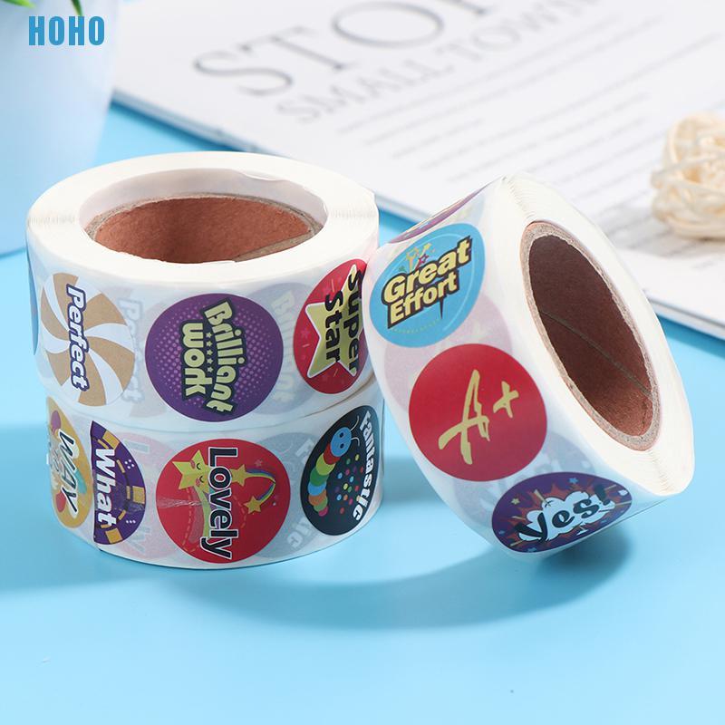 Set 500 Hình Dán "Good Job" 8 Thiết Kế Vui Nhộn Cho Bé