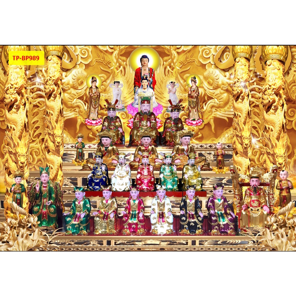 Tranh Dán tường 3d Phòng thờ, bàn thờ nhiều kích cỡ khác nhau