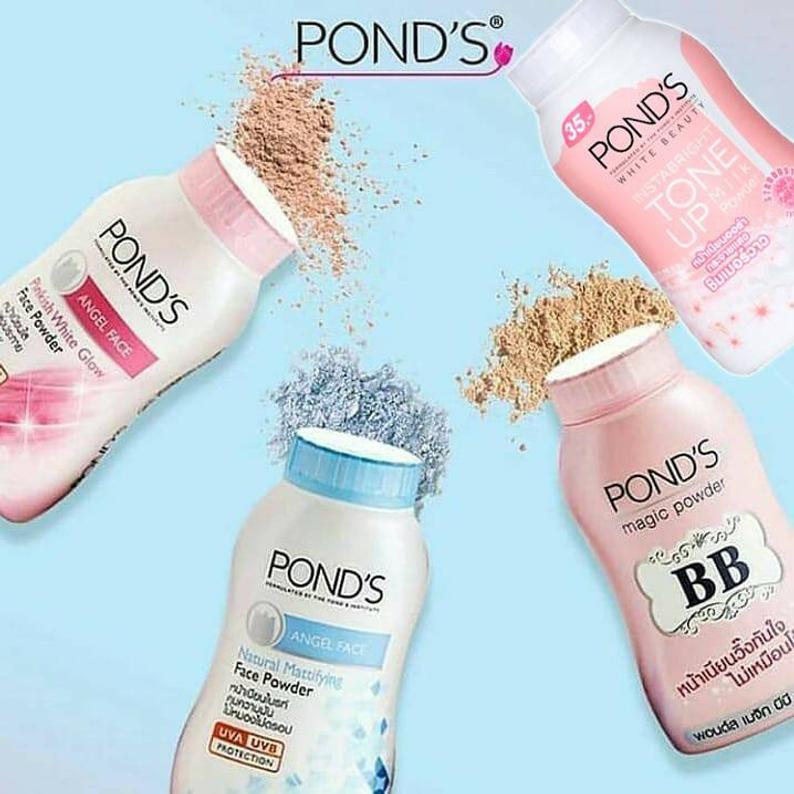 Phấn phủ nâng tông Pond's White Beauty/ BB Magic Powder/ Phủ mịn Pinkish/ Phấn lạnh kiềm dầu chai 40g/ 50g