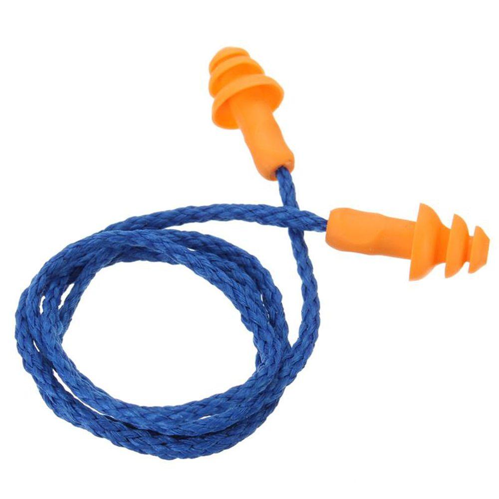 Set 10 Nút Bịt Tai Bằng Silicone Mềm Chống Ồn Có Thể Tái Sử Dụng