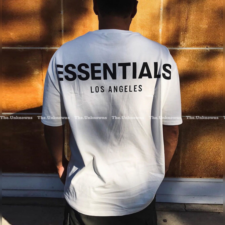 ⚡️ - Áo tee Fear Of God FOG ESSENTIALS LA ss19,Áo thun FOG ESSENTIALS cao cấp full tag túi