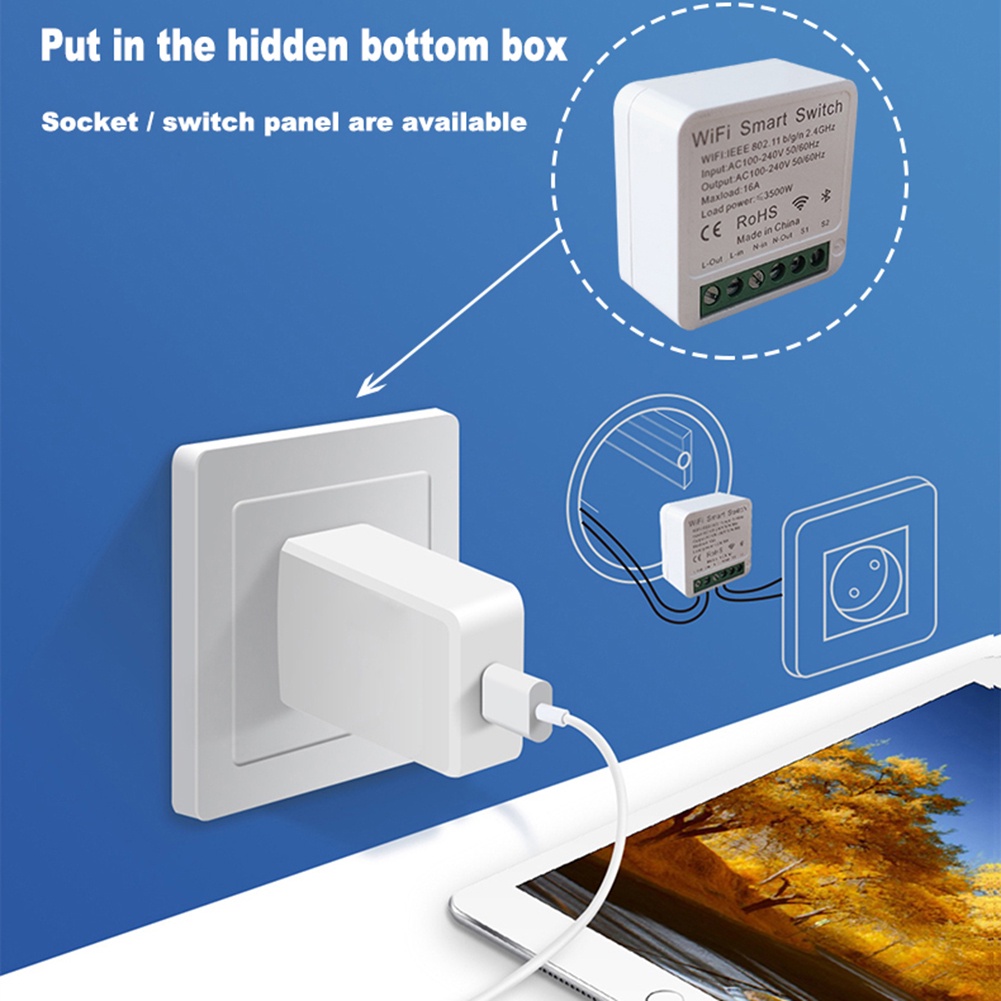 Ewelink Công Tắc Thông Minh Wifi Mini 16a Mô-đun 2 Chiều Bật Tắt Ứng Dụng Hẹn Giờ Bằng Giọng Nói Từ Xa Không Dây Hoạt Động Với Google Home Alexa