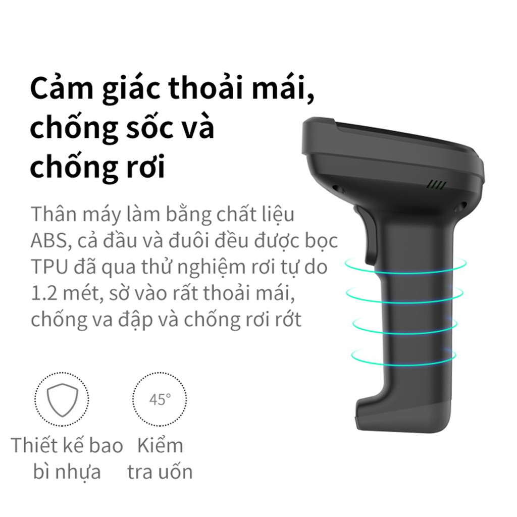 Máy Quét Mã Vạch Deli Chính Hãng - Kết Nối USB, Độ Phân Giải Cao - Phù Hợp Cho Bán Hàng E14953W / E14953 / E14952