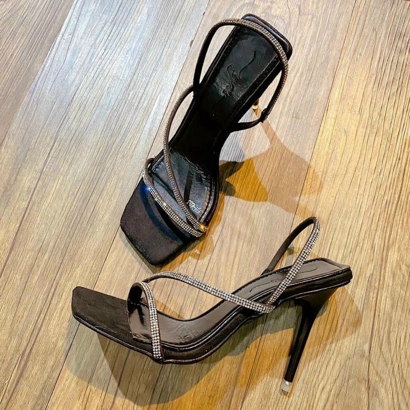 Sandal cao gót quai đá gót nhọn 9p, giày cao gót quai đá Chị Đẹp Store mã HH39