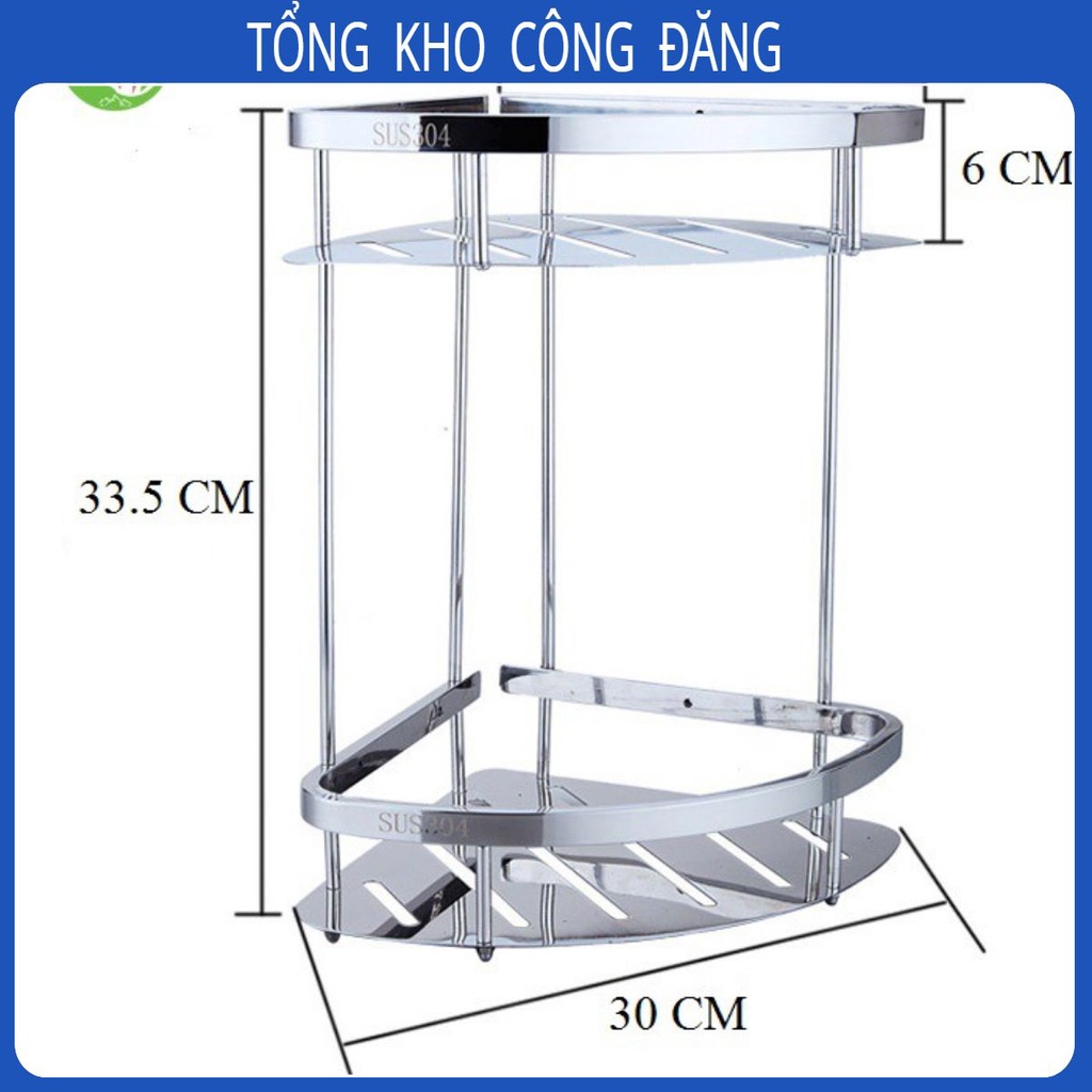 kệ góc nhà tắm INOX 304 cao cấp .