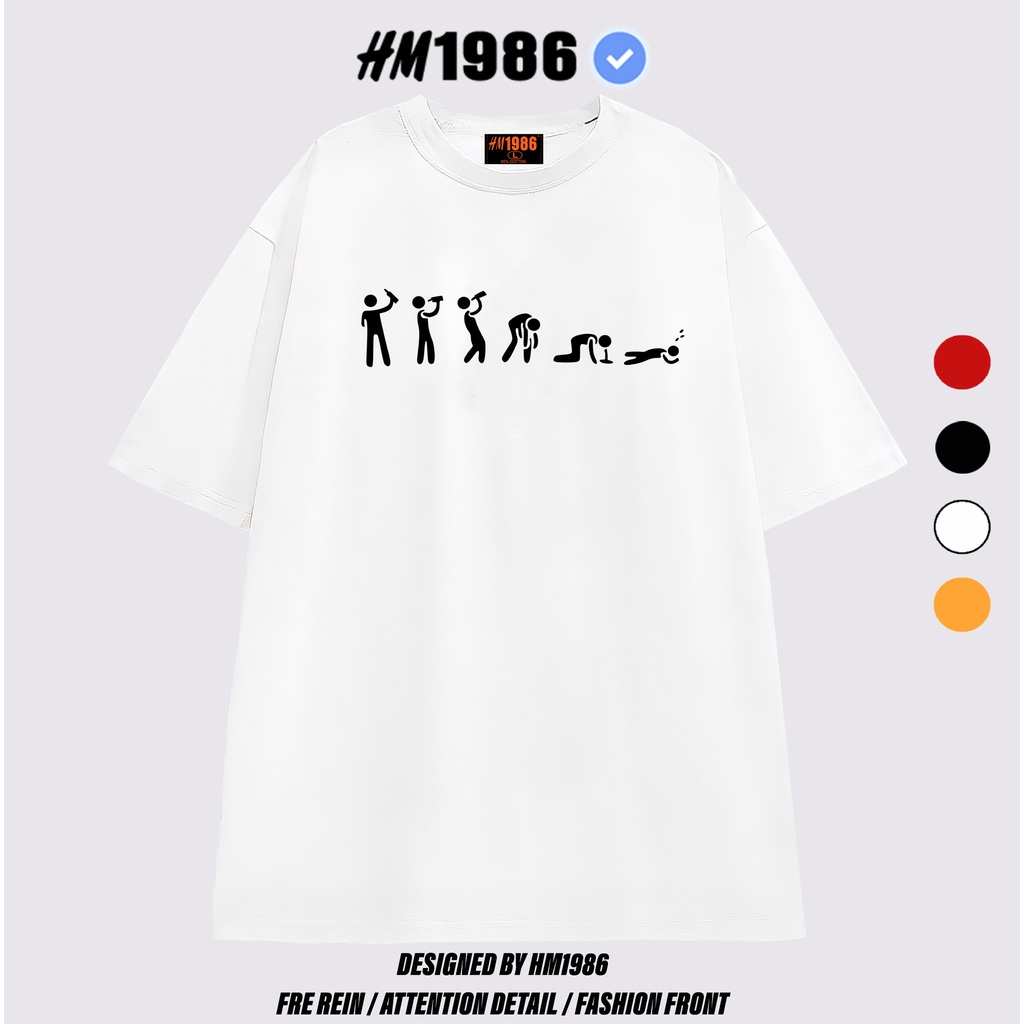 Áo thun tay lỡ form rộng unisex HM1986 3162