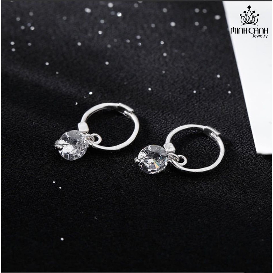 Bông Tai Treo Đá Bạc S925 - Minh Canh Jewelry