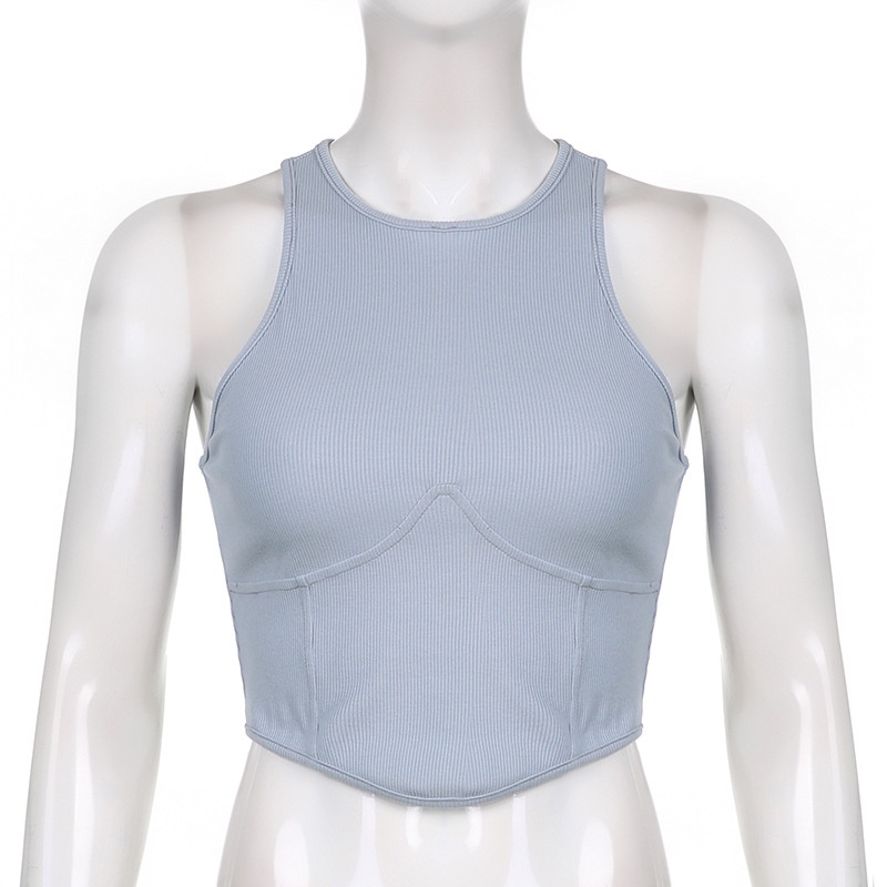 Áo Croptop Màu Trơn Thời Trang Mùa Hè Cá Tính Cho Nữ Y0408