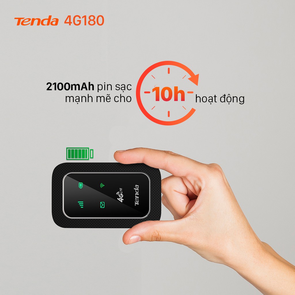 Tenda Bộ phát Wifi di động 4G LTE 4G180 - Hãng phân phối chính thức | BigBuy360 - bigbuy360.vn