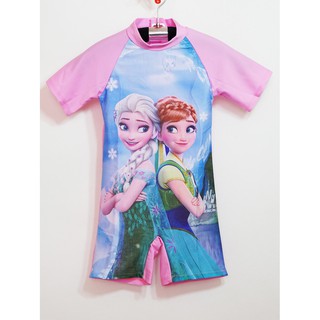 Áo bơi liền thân elsa và anna