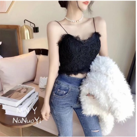 Áo Bra Ren Nữ Crotop Siêu Hot Chun Lưng B11