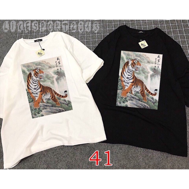Áo thun hình cọp 3D có size lớn