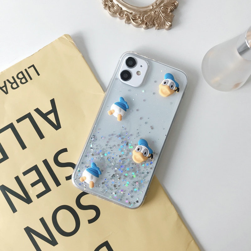 Ốp lưng Redmi Note 10 9 9S 9A 9T 8 8A 7 7A 6 Pro POCO M3 X3 NFC Xiaomi MI 10T A2 Lite 3D Lovers Cartoon Cute Duck Soft TPU Case