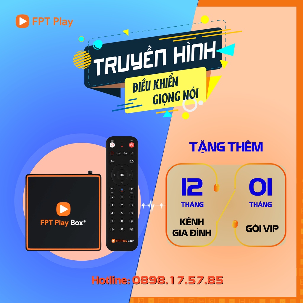 [TOÀN QUỐC] FPT PLAY BOX 2020  Android TV 10 + 4K Model S550/T550 Ram 2G Có Điều Khiển Tìm Kiếm Giọng Nói + Quà Tặng Kèm