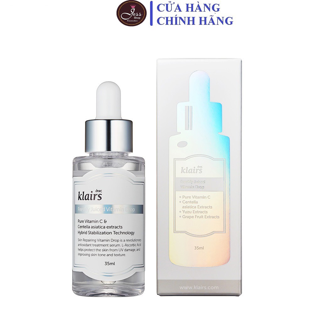 Tinh Chất Làm Trắng Sáng Da Mờ Thâm Nám Dear Klairs Freshly Juice Vitamin Drop Serum 35ml