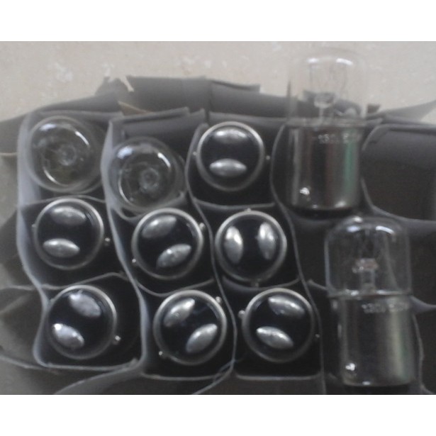 Bóng đèn sợi đốt đuôi gài 15mm 24V đầu tròn
