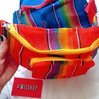TÚI ĐEO CHÉO VẢI BỐ POLY COLORFUL