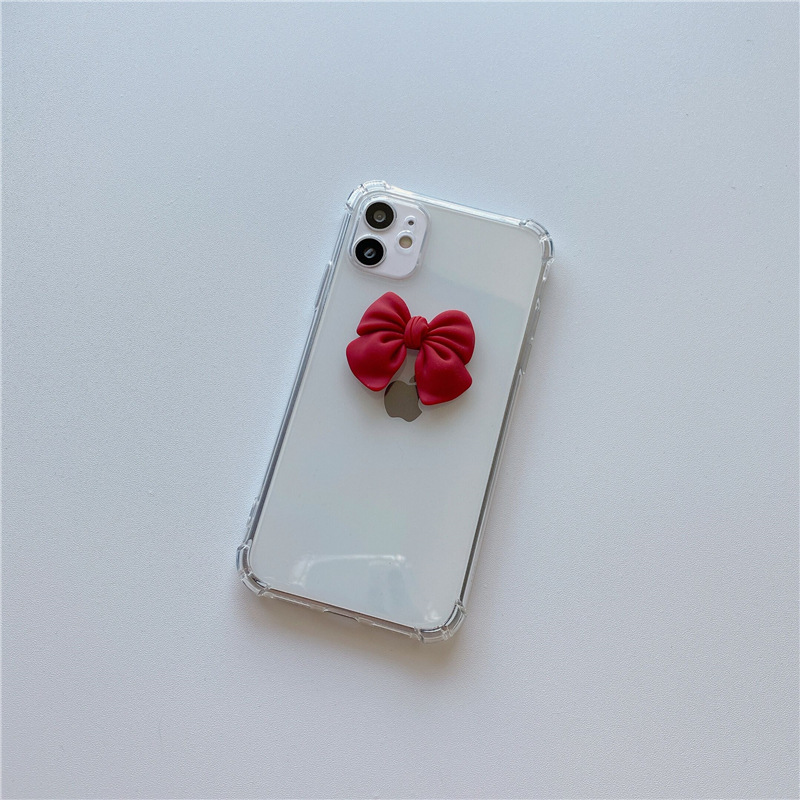 Ốp Điện Thoại Đính Nơ Xinh Xắn Cho Iphone 11 12 Pro Max Xs Xr Mini 78plus | BigBuy360 - bigbuy360.vn