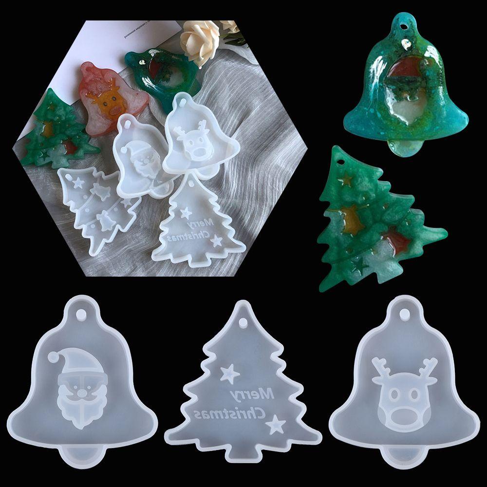 Khuôn Silicone Làm Thẻ Treo Trang Trí Cây Thông Noel 1 Cái