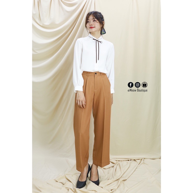 [Hình thật tự chụp] Quần ống suông Meow Boutique | BigBuy360 - bigbuy360.vn