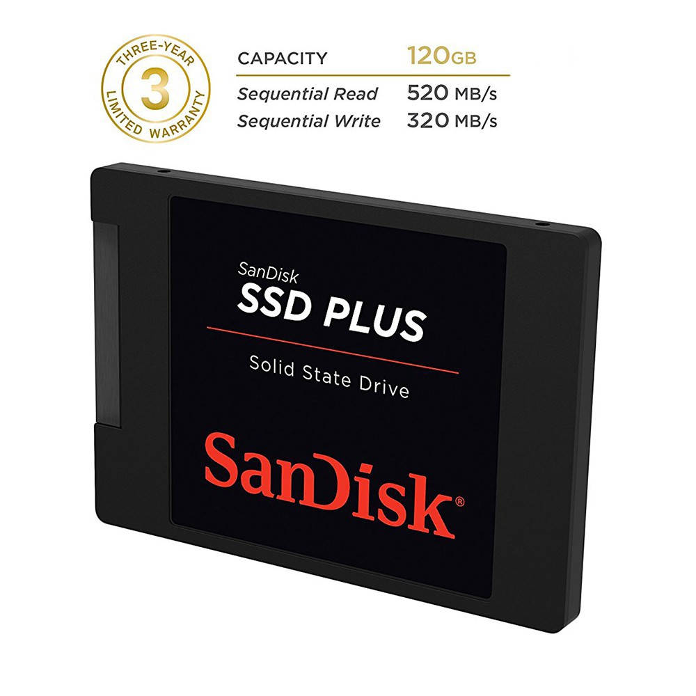 Bộ 5 ổ cứng SSD 120Gb Sandisk Plus - Chính hãng