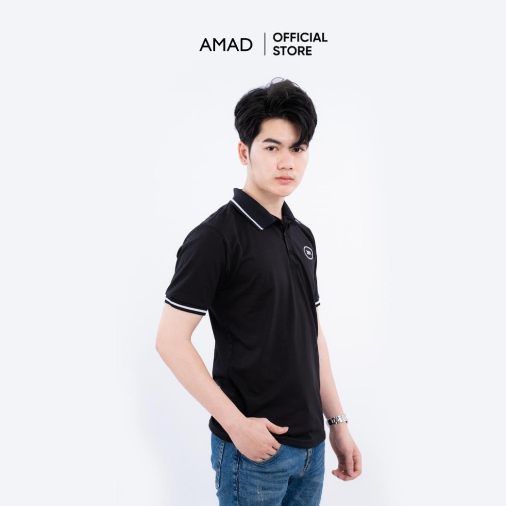 Áo polo nam vải cá sấu cotton thoáng mát cao cấp, áo phông nam cổ bẻ tay ngắn mặc đi làm đi chơi Amad | BigBuy360 - bigbuy360.vn