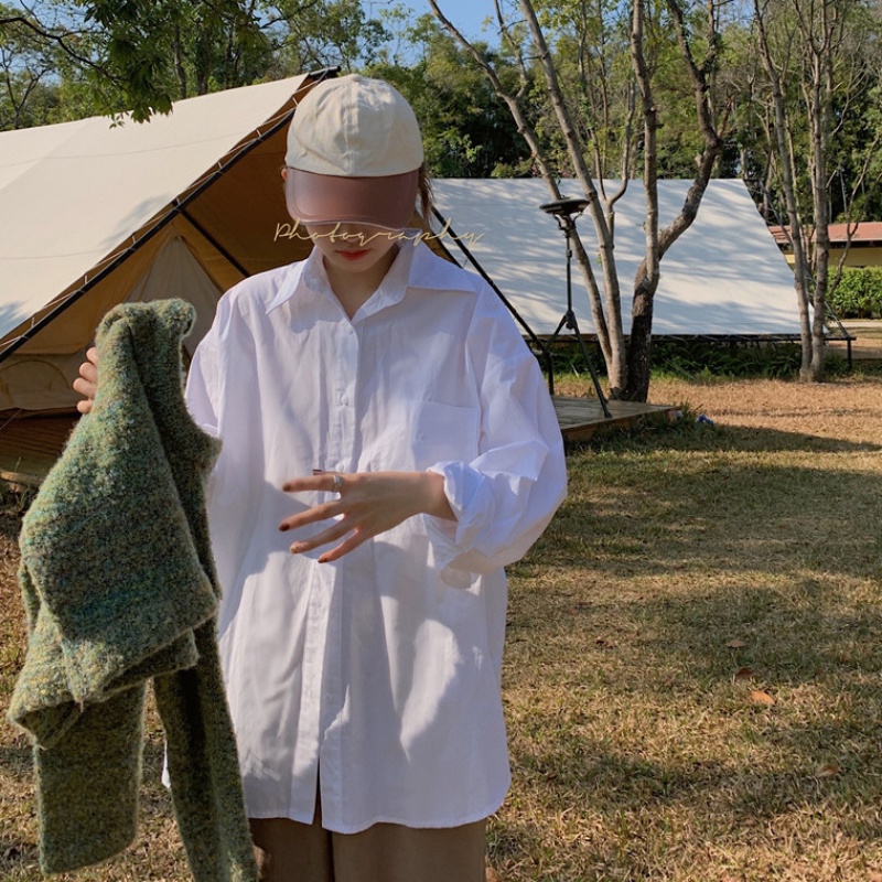 Áo Sơ Mi Tay Dài Phong Cách Nhật Bản Thời Trang Xuân Thu Mới 2022 Cho Nữ