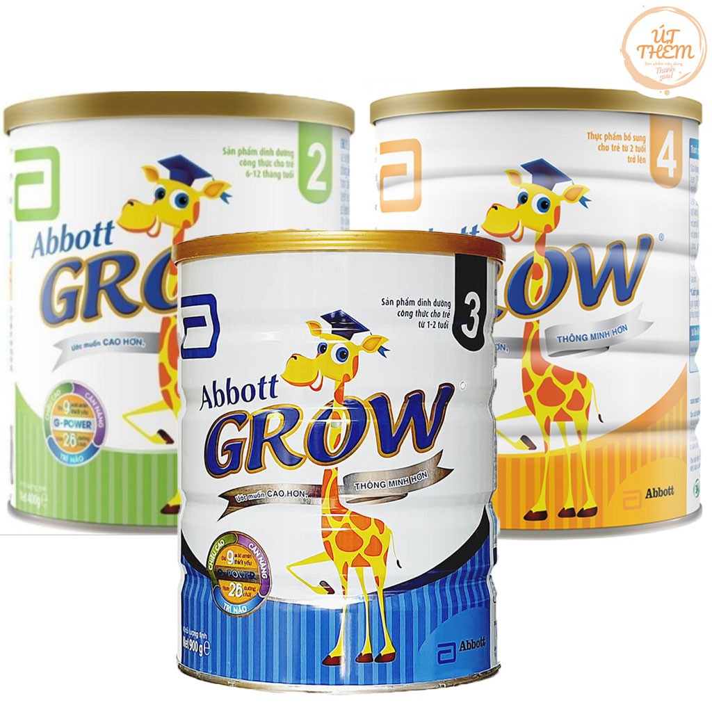 Sữa Bột Abott Grow Tăng Chiều Cao Số 2,3,4 lon 900g