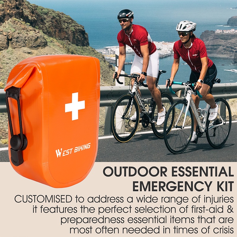 WEST BIKING Bộ Túi Băng Cứu Thương Hình Tam Giác Nhỏ Gọn Dùng Khi Đi Du Lịch / Chơi Thể Thao / Ngoài Trời Thương Hiệu Bandaid