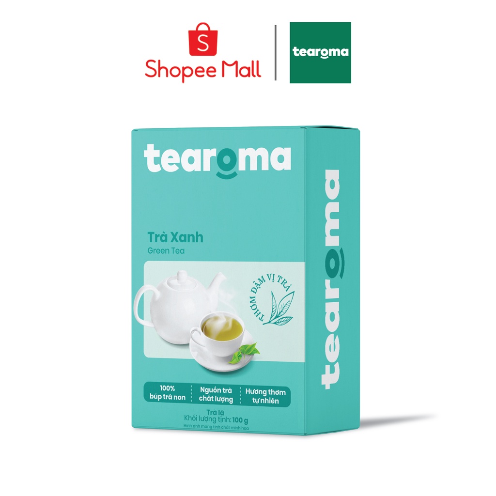 Tearoma Trà Xanh - Hộp 100g