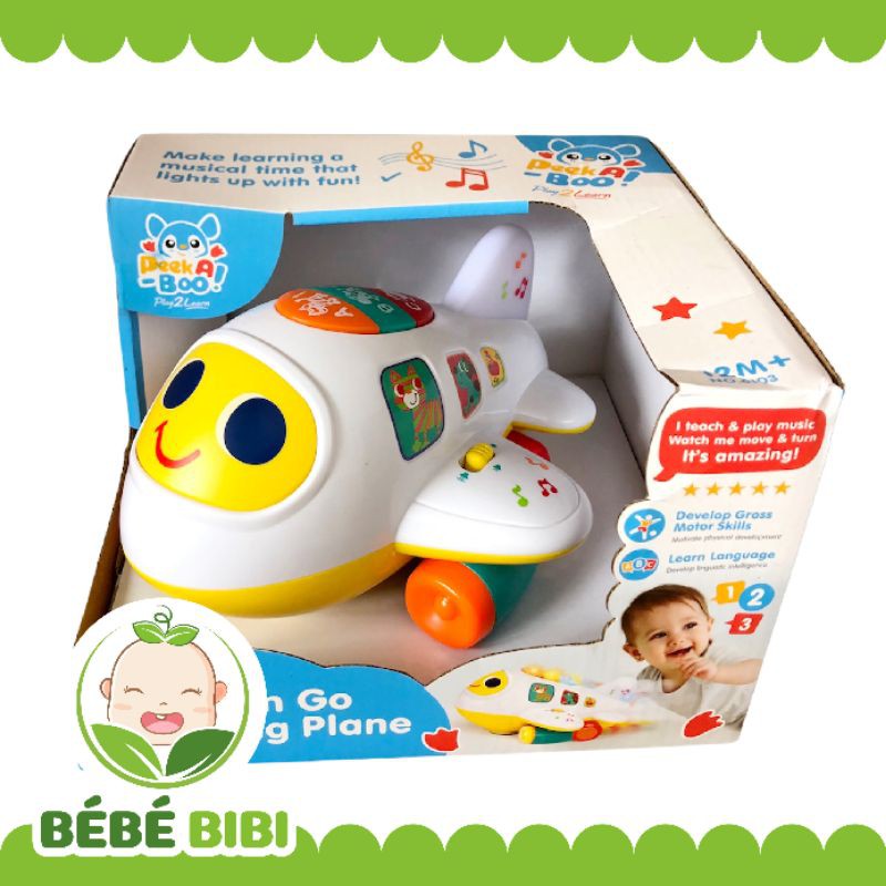 Máy bay có nhạc và đèn led Peek A Boo giúp bé vừa học vừa chơi