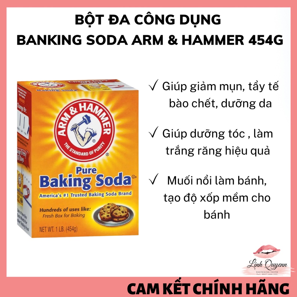 Bột Đa Dụng Baking Soda Arm & Hammer Mỹ 454g
