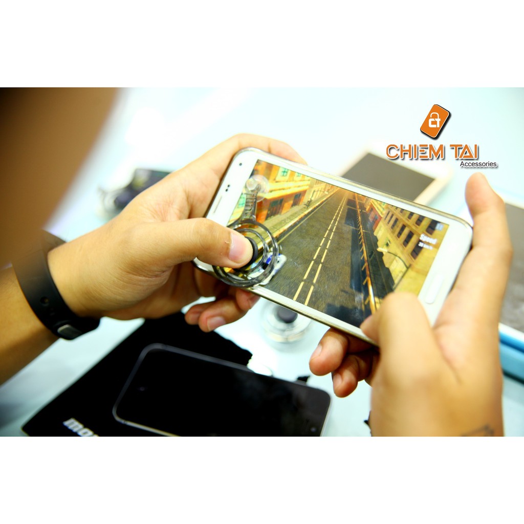 Bộ Joystick fling mini hỗ trợ chơi game trên smartphone (1 bộ)
