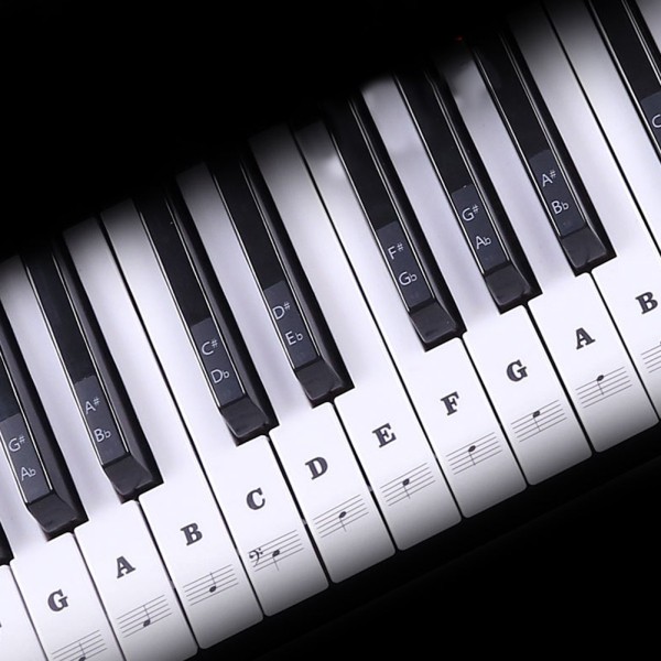 Nhãn dán phím đàn piano điện tử dùng luyện tập chơi đàn sáng tạo tiện dụng